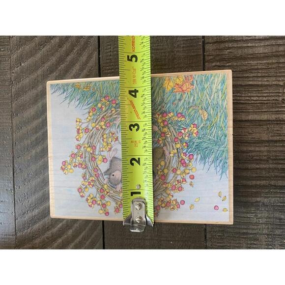 House Mouse Head Over Heels 2008 wood block rubber stamp - Picture 7 of 8